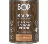 Фото масло деревозащитное для террас и садовой мебели тик (бан. 0,64кг)