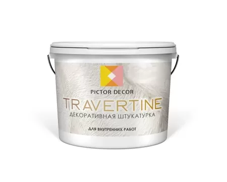 Фото травертин (travertine) натуральная известковая штукатурка 7кг