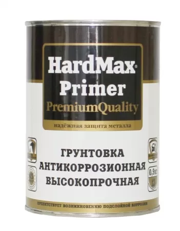 Фото грунтовка антикоррозионная hardmax primer светло-серый 0,9кг