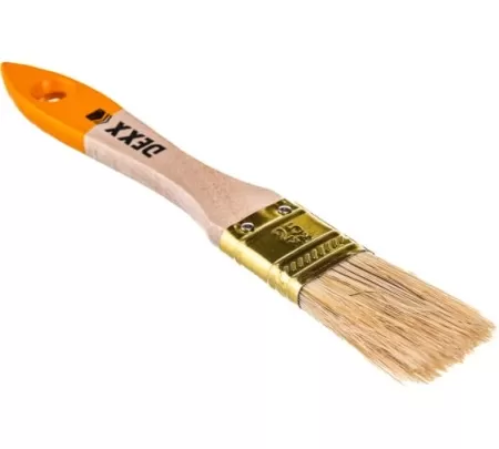 Фото кисть флейцевая dexx "практик" плоская 25мм натур щетина  0100-025