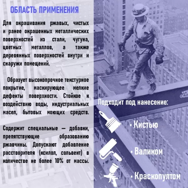 ЭМАЛЬ  С МОЛОТКОВЫМ ЭФФЕКТОМ ПО РЖАВЧИНЕ  STAMCRAFT ЧЕРНАЯ (БАН 0,8 КГ / 14 ШТ)  Фото эмаль  с молотковым эффектом по ржавчине  stamcraft черная (бан 0,8 кг / 14 шт)