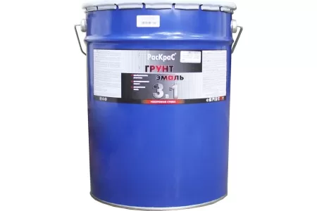 Фото грунт-эмаль раскрас красный  (бар.21кг)