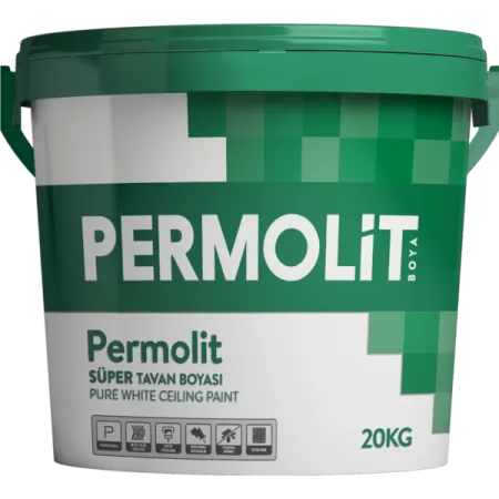 Фото permolit супербелая проф. краска для потолков 10кг (5,6л)