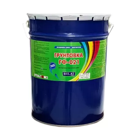 Фото грунтовка гф-021 bulat norma серая бан 20 кг