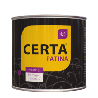 "CERTA-PATINA" термостойкая до 700°С серебро 0,16 кг Купить кузнечные эмали, краски Воронеж Россия. Интернет-магазин кузнечные краски, эмали, грунтовки, деревозащитные составы с доставкой по г. Воронеж и другим городам России. Стамкрафт