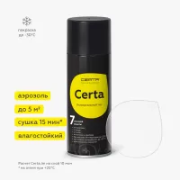 Аэрозоль CERTA лак"7 степеней защиты" полуглянцевый (металл, камень. стекло) 520мл (6 шт/уп) Фото аэрозоль certa лак"7 степеней защиты" полуглянцевый (металл, камень. стекло) 520мл (6 шт/уп)